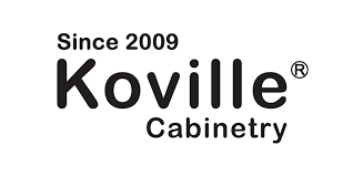 Koville Cabinetry logo, black text on white background. Includes 