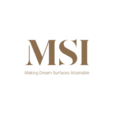 MSI logo with brown letters and tagline 