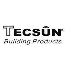 Tecsun Building Products logo. Black text on white background. 