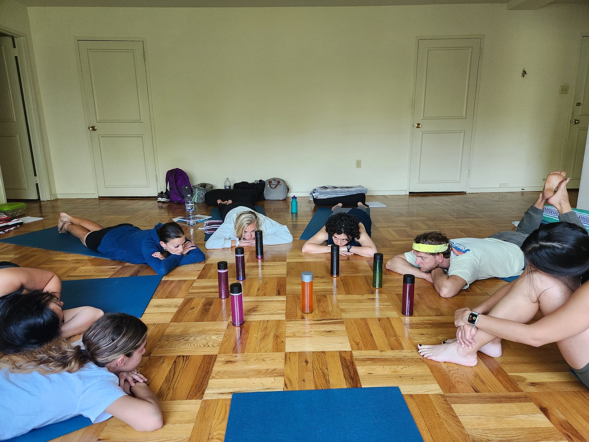 Teacher training participants at the Yoga@Play studio