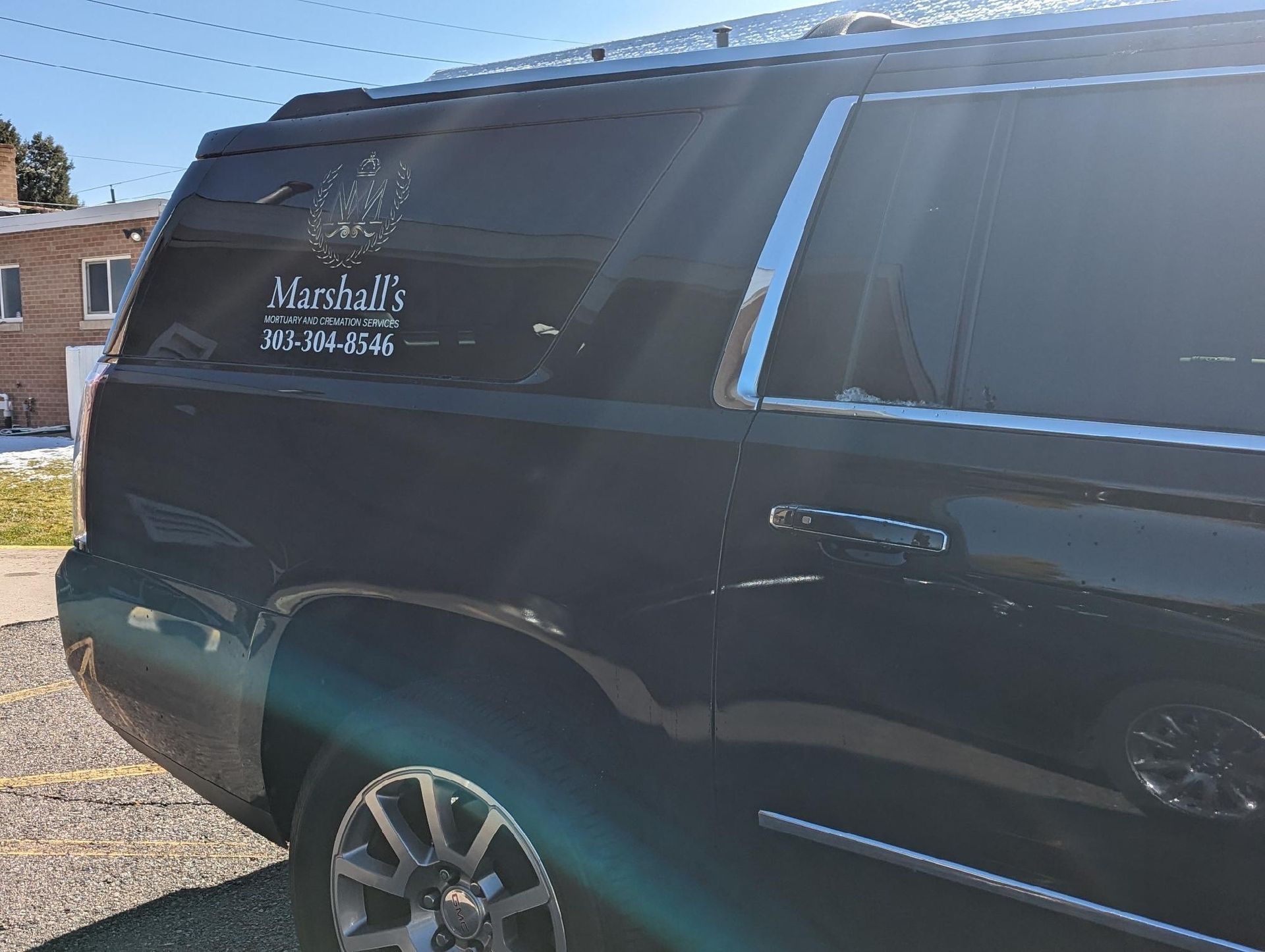 Black SUV with 