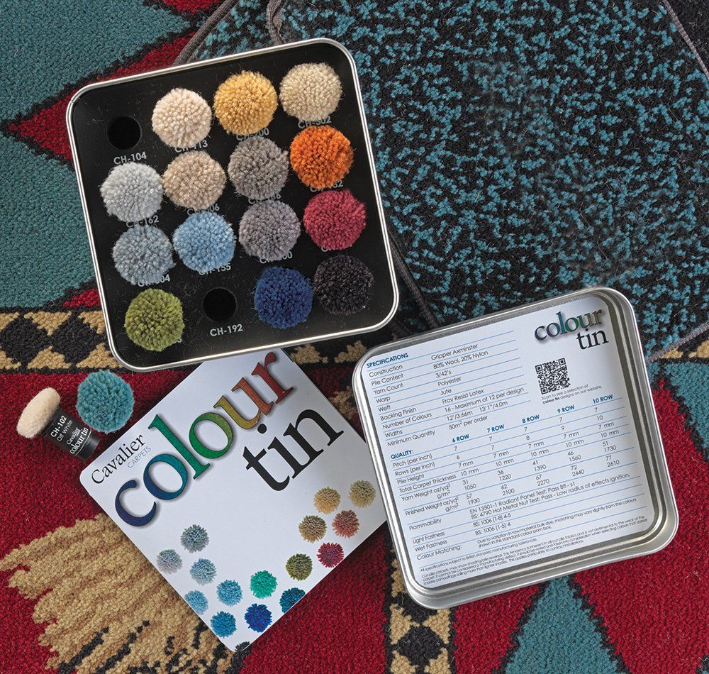 Colour Tin & Creations from Cavalier Carpets 