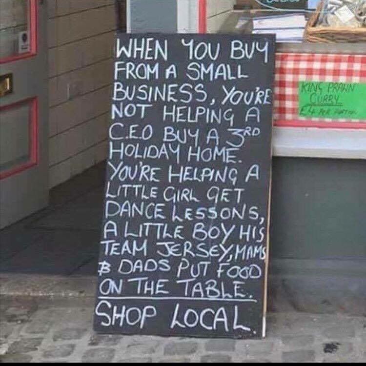 Blackboard sign: