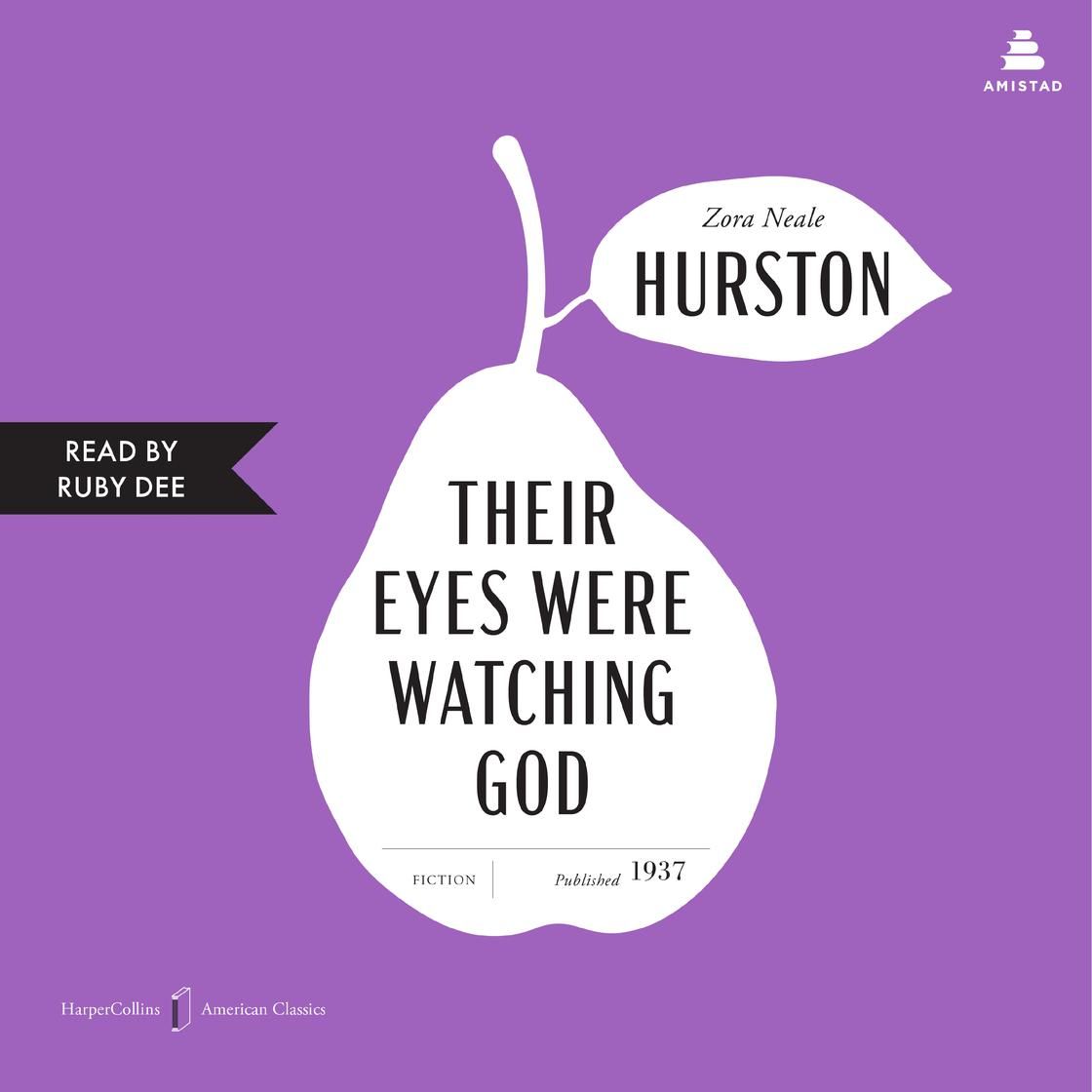 Purple book cover of Zora Neale Hurston’s Their Eyes Were Watching God, read by Ruby Dee