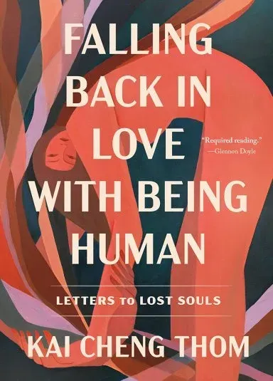 Book cover: Figure bending over, text 