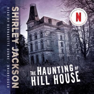 The Haunting of Hill House Netflix poster with a gray mansion and trees at dusk