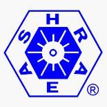 Blue ASHRAE logo: Hexagon with