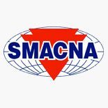 SMACNA logo: red arrow over blue