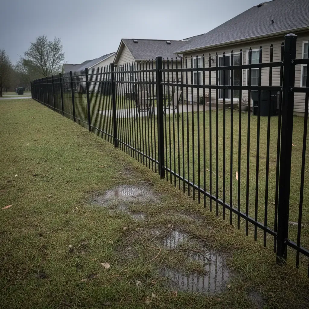 transparent aluminum fence repair estimate Houston TX