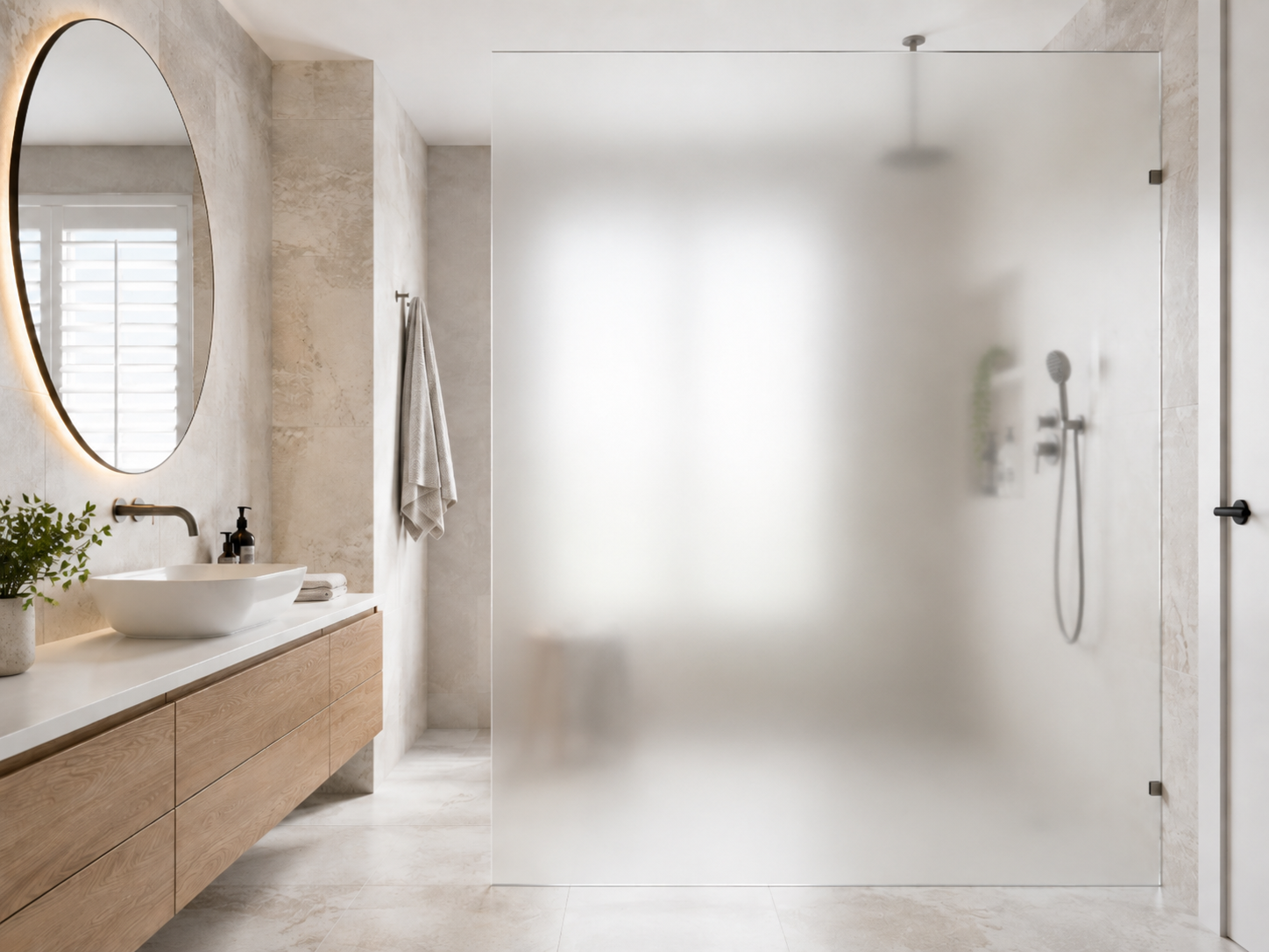 A bathroom with a bathtub , sink , mirror and shower.