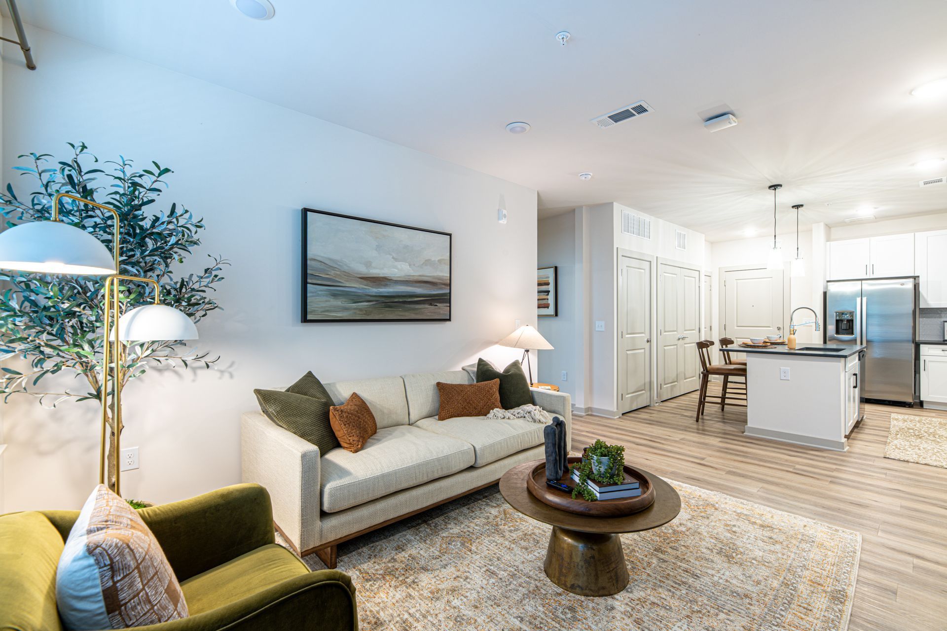 Well-furnished living space at Livano Knoxville.