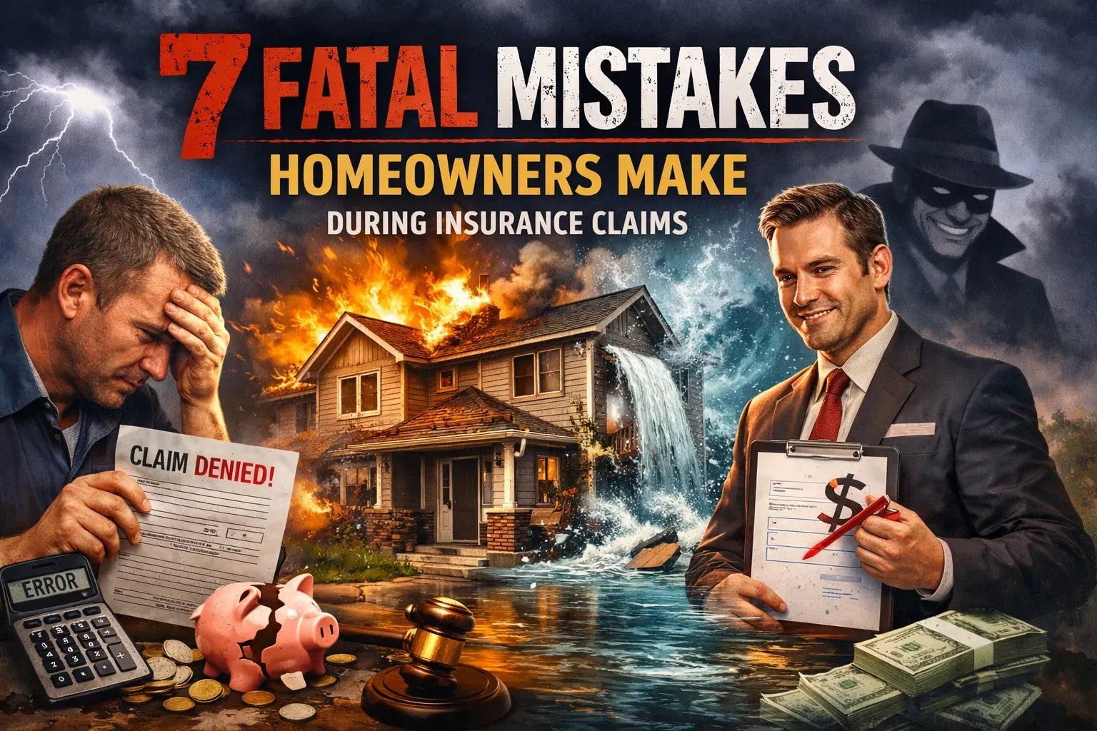 7 fatal mistakes homeowners make during insurance claims
