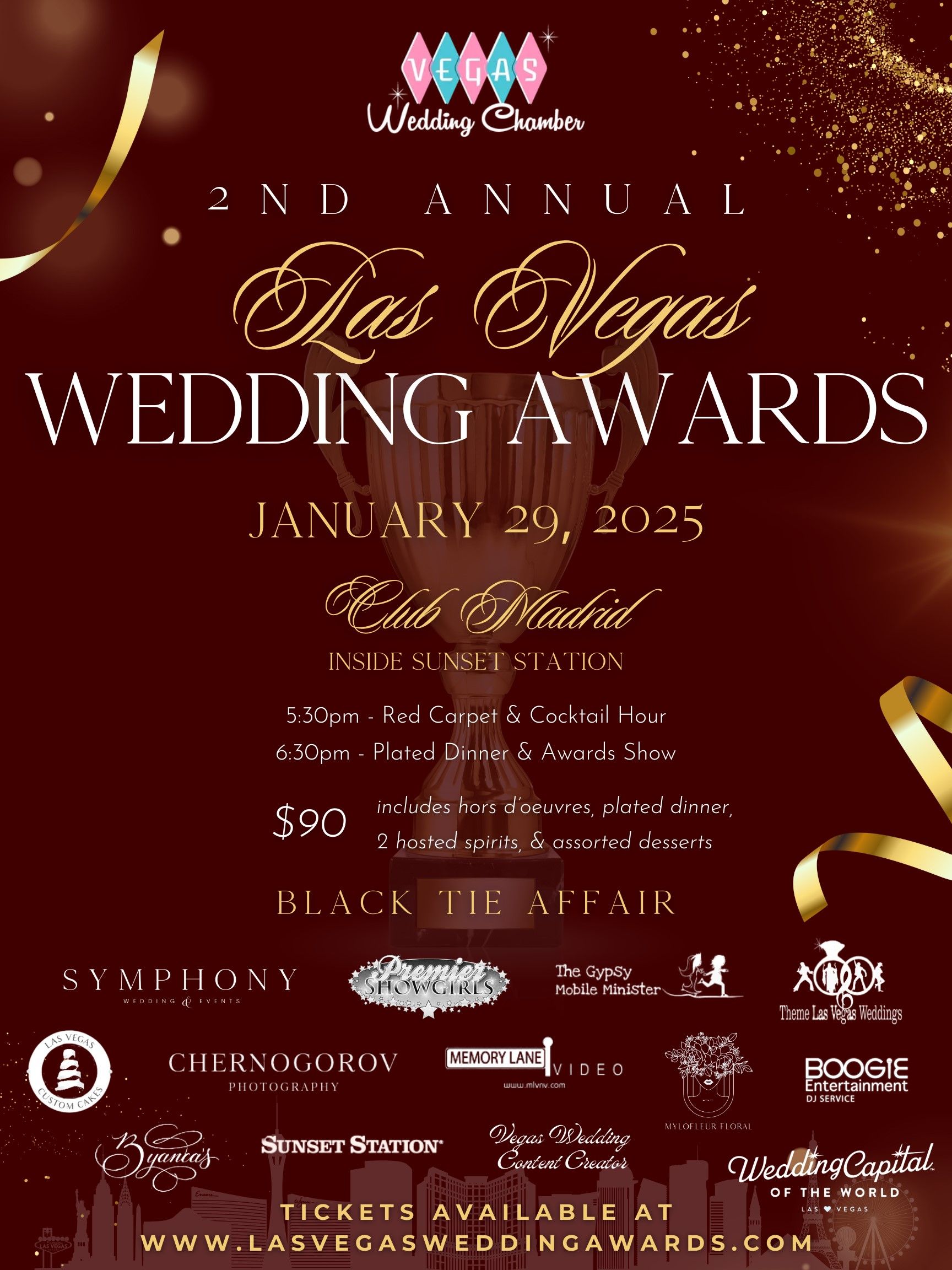 Flyer for the 2024 Las Vegas Wedding Awards