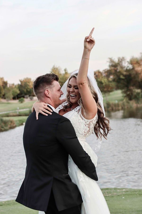 VGK Cheerleader wedding 1