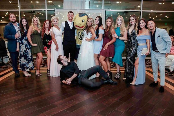 VGK Cheerleader wedding 3