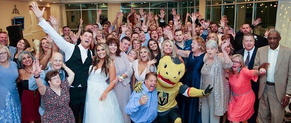 VGK Cheerleader wedding 5