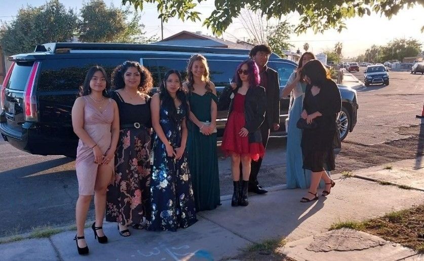 Project 150's Prom Closet recipients from Vegas Wedding Chamber's 2023 Prom Closet