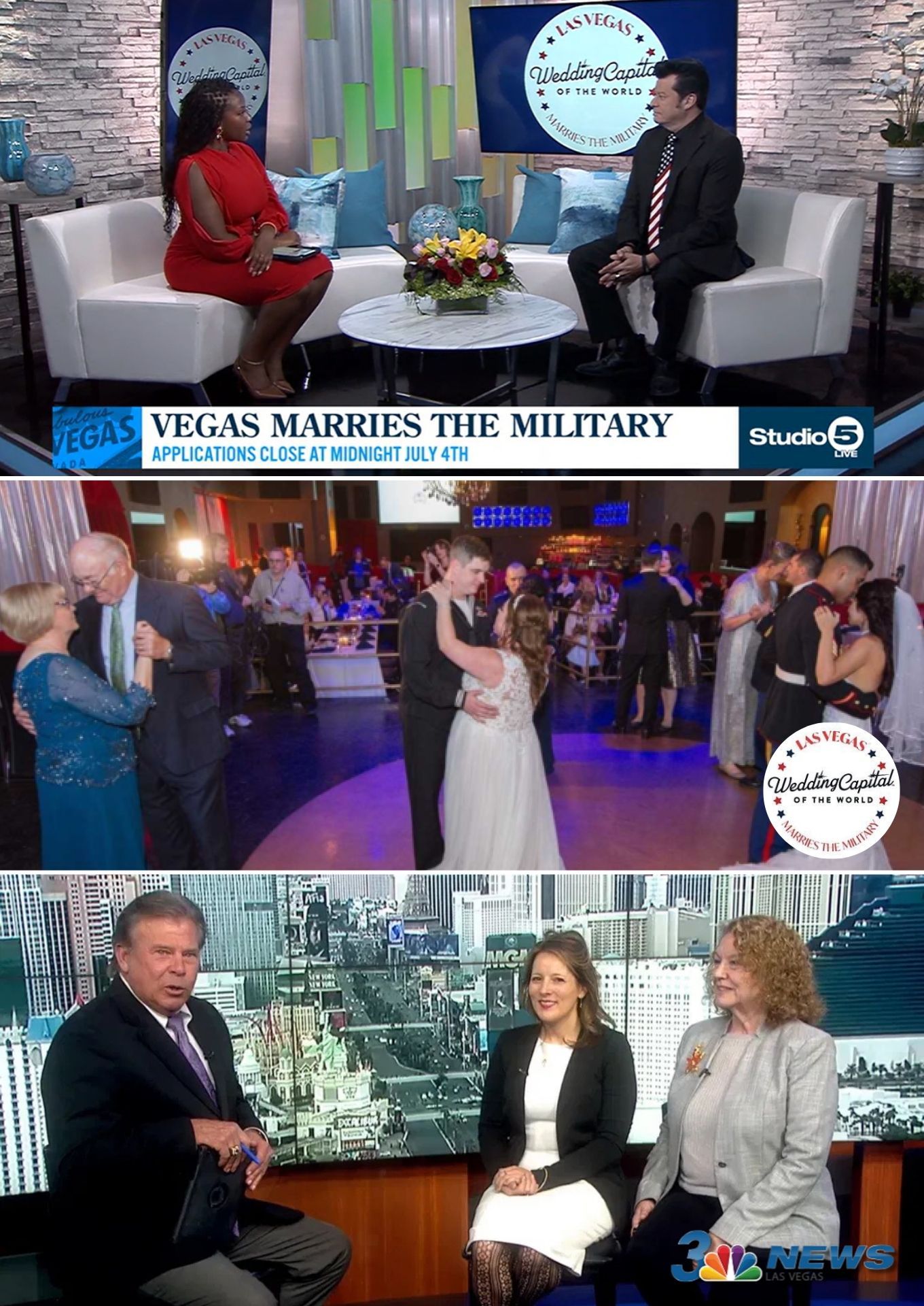 TV news report about