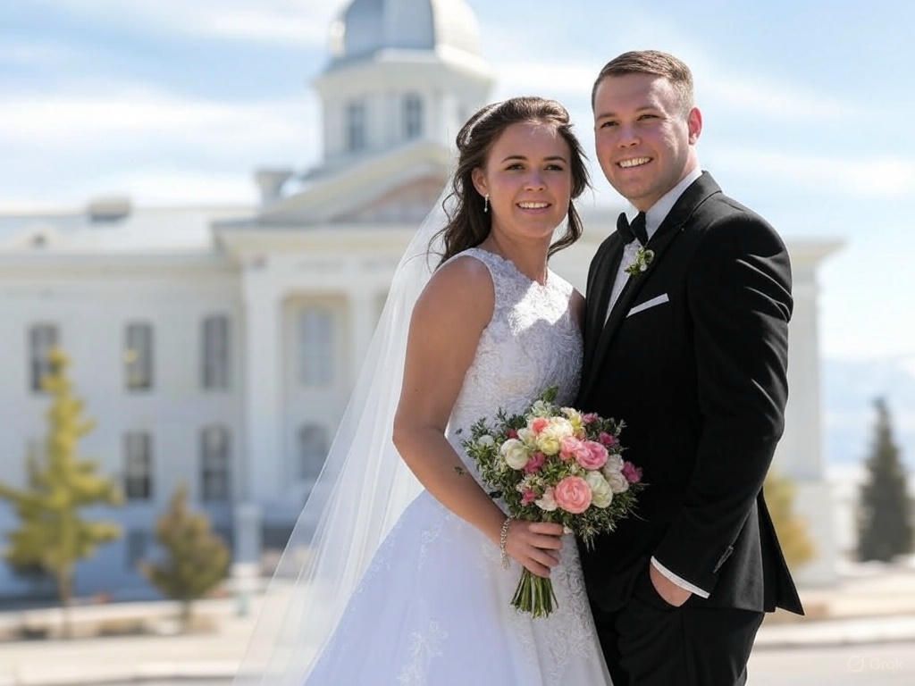 Las VEgas Bride and Groom photo
