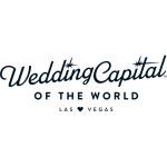 The logo for wedding capital of the world is black and white.
