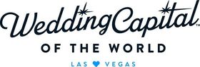 The logo for wedding capital of the world in las vegas
