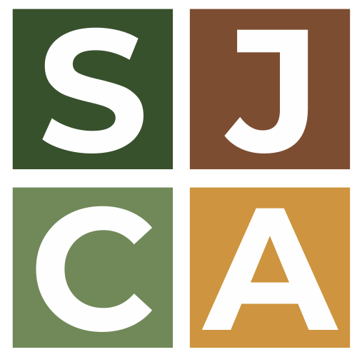 A logo with four squares arranged in a 2x2 grid, featuring the white letters