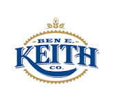 The blue and gold logo of Ben E. Keith Co., featuring the company name inside a decorative, scalloped oval frame.