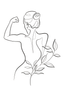 A white background with a few lines on it