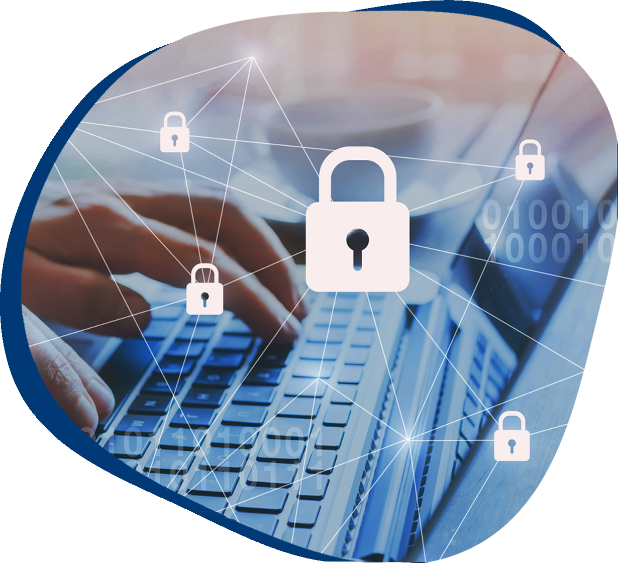 Internet security and data protection concept