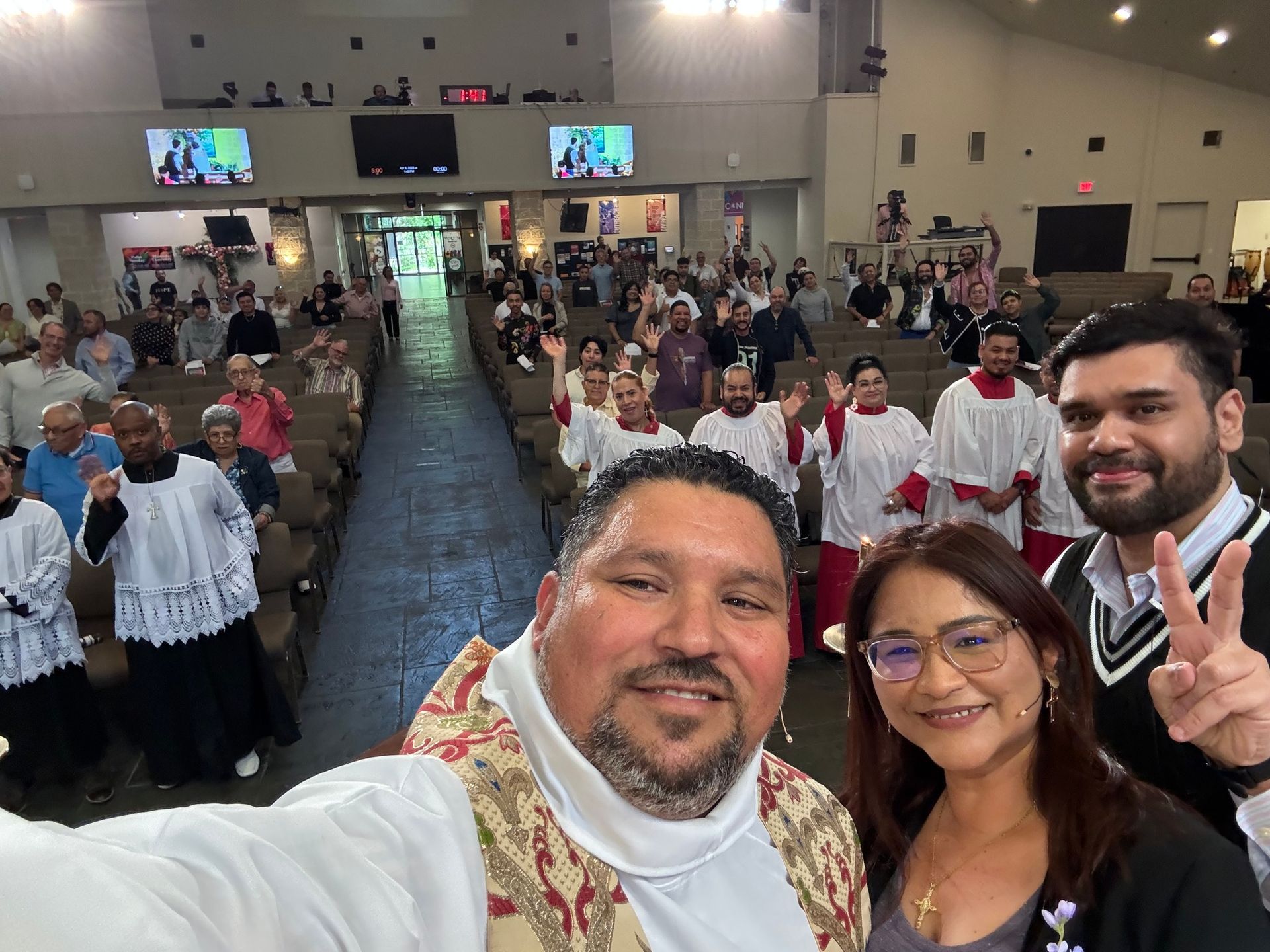 Photo of marachi group performing during a service