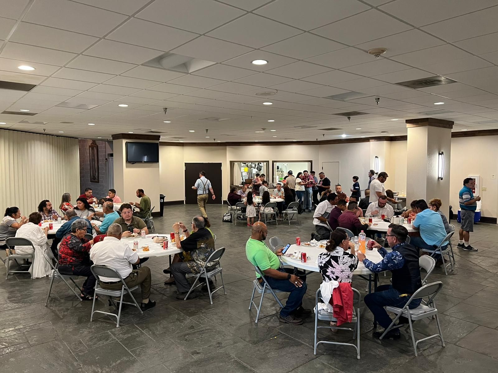 Folks in Fellowship Hall