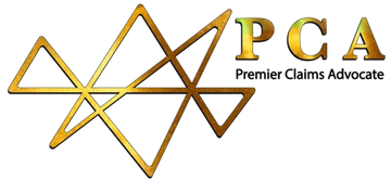 Gold geometric star logo with &ldquo;PCA&rdquo; and the text &ldquo;Premier Claims Advocate&rdquo;