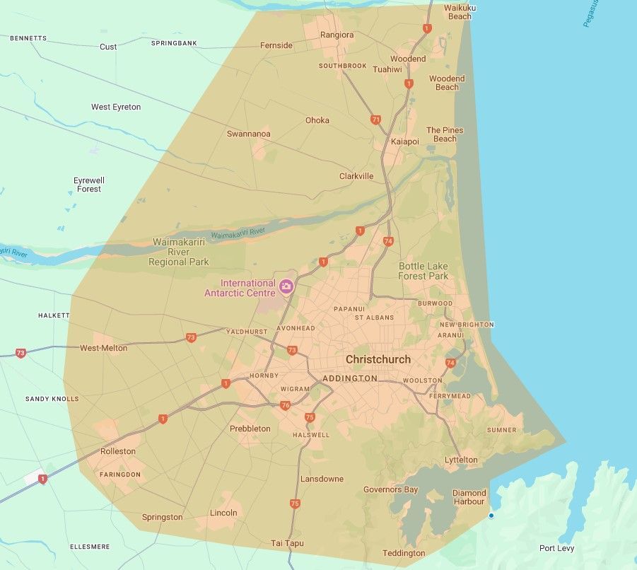 service area map