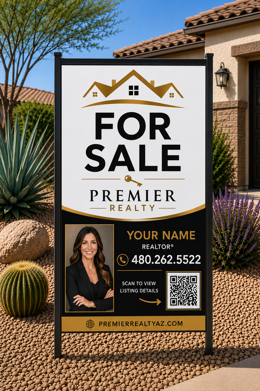 Yard-Sign Frames for Local Realtors