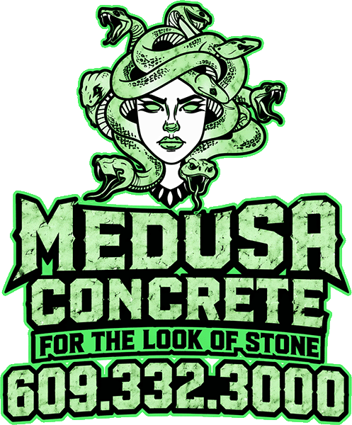 Medusa with snakes around her head, green outline, 