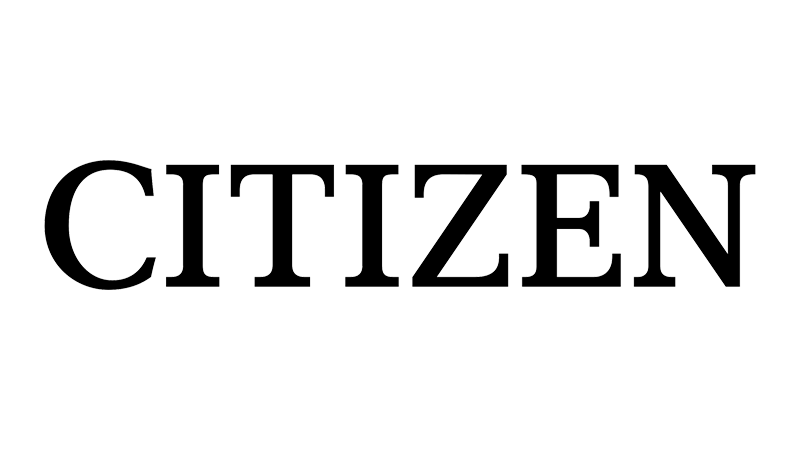 Citizen logo: Bold, black text on a white background.