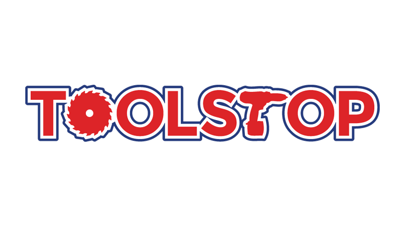 Logo for Toolstop, featuring the word