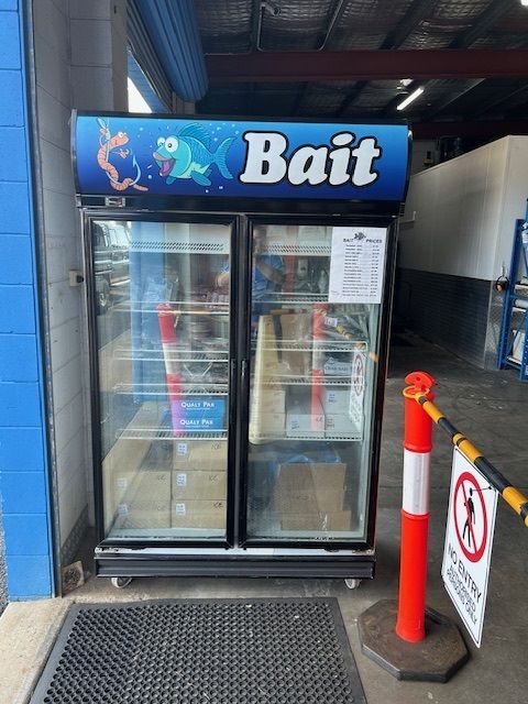 A Refrigerator With the Word Bait on It — Bundy Ice in Bundaberg East, QLD