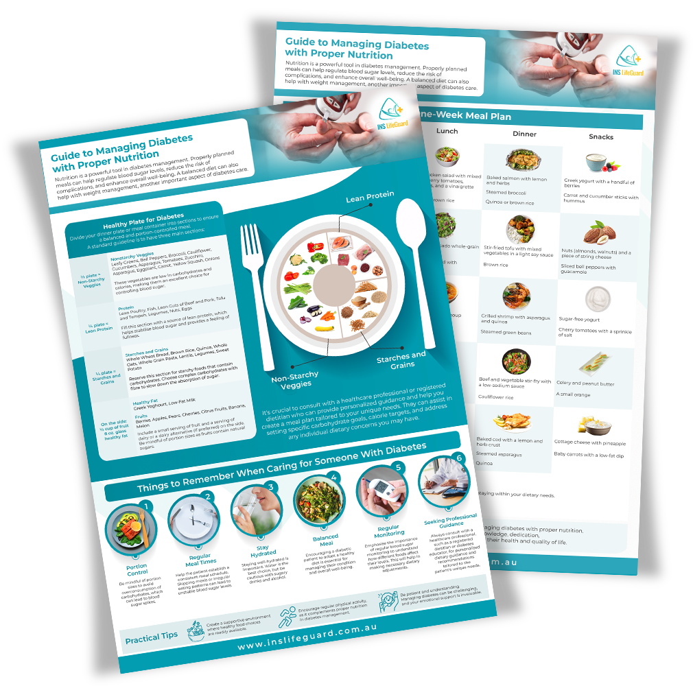 A Carer's Guide to Managing Diabetes with Proper Nutrition Brochure Preview