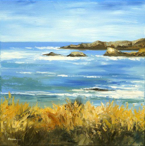 White Horses In The Bay oil painting