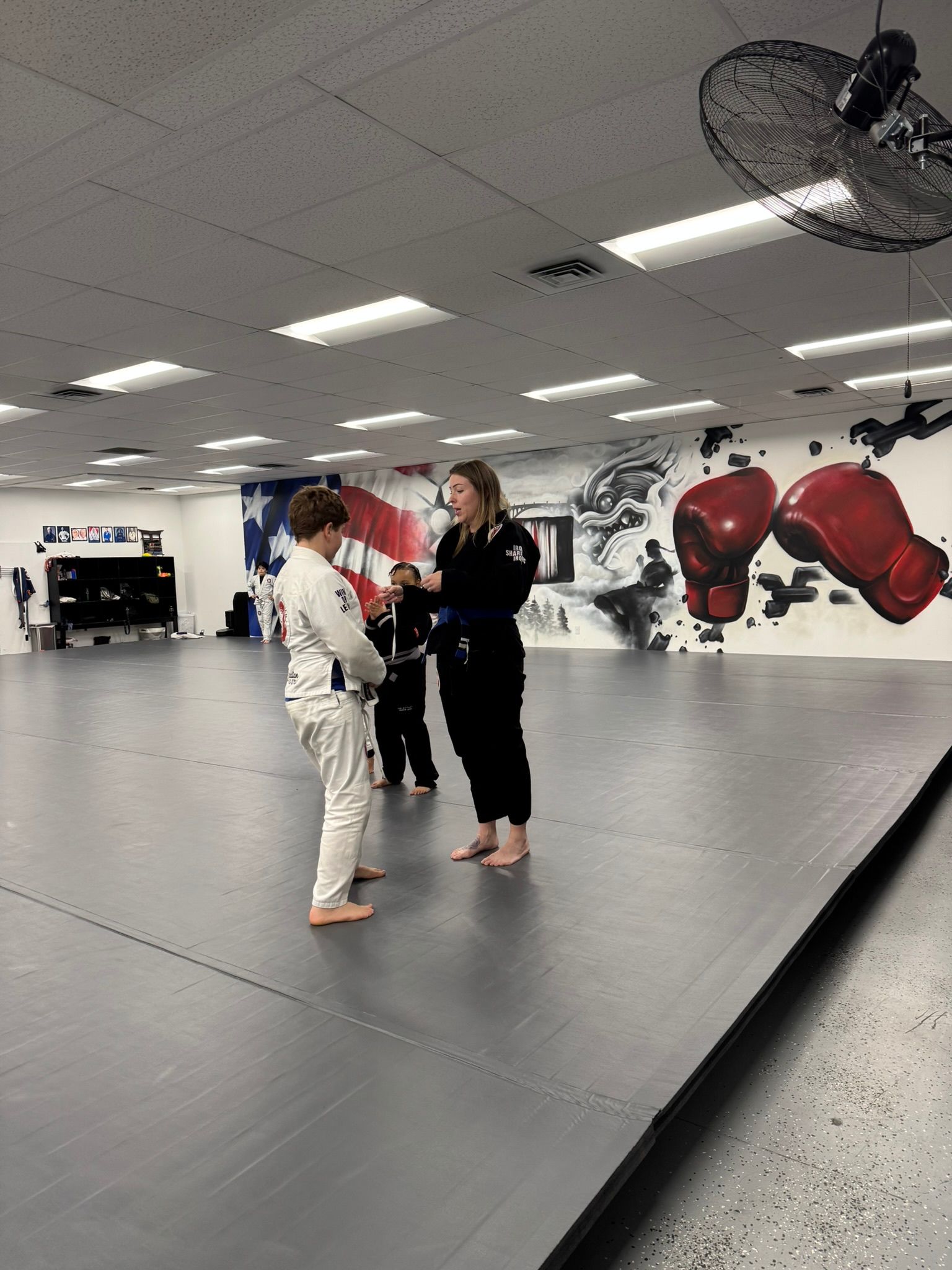 Kids practice Youth Jiu-Jitsu drills at Grit Jiu-Jitsu & Muay Thai Martial Arts in Spokane Valley, WA to build focus.