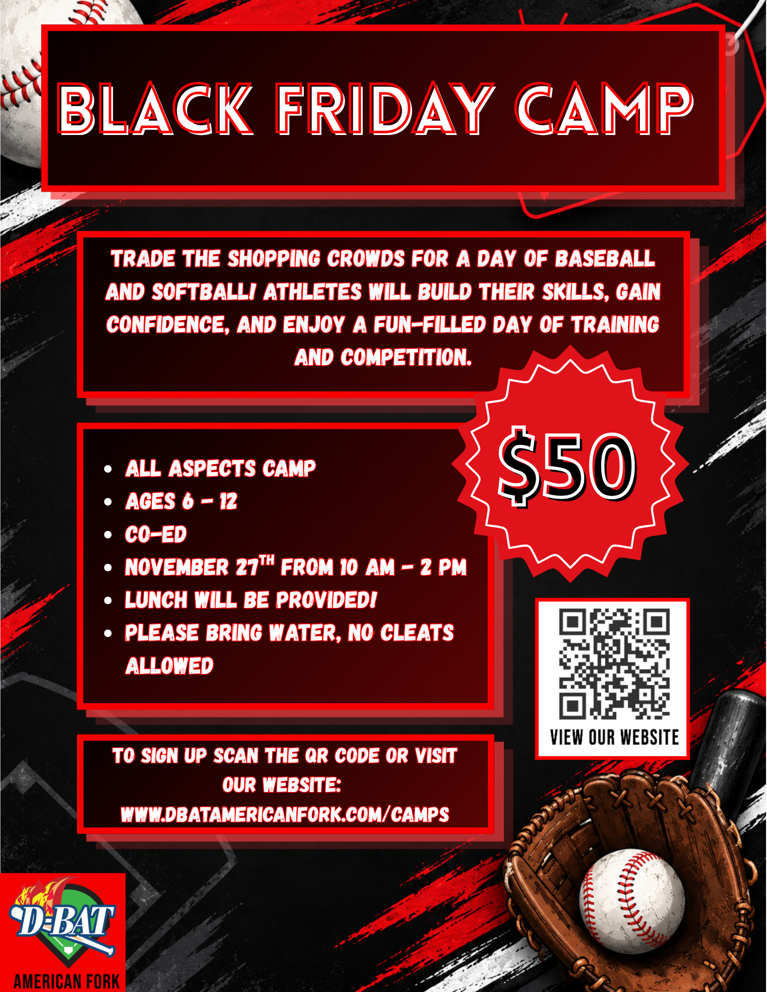 Camp or clinic flyer