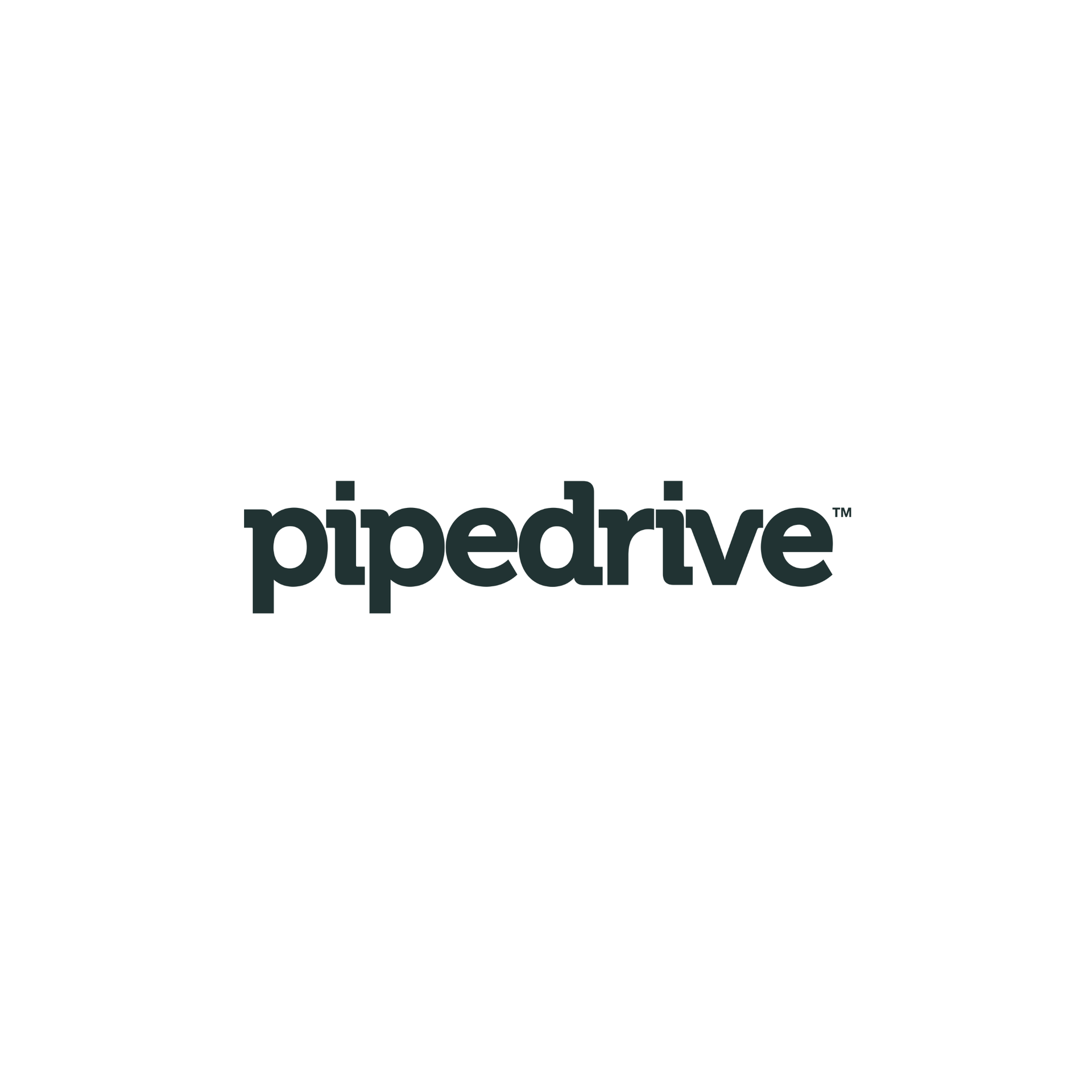 Pipedrive logo in dark text on a white background