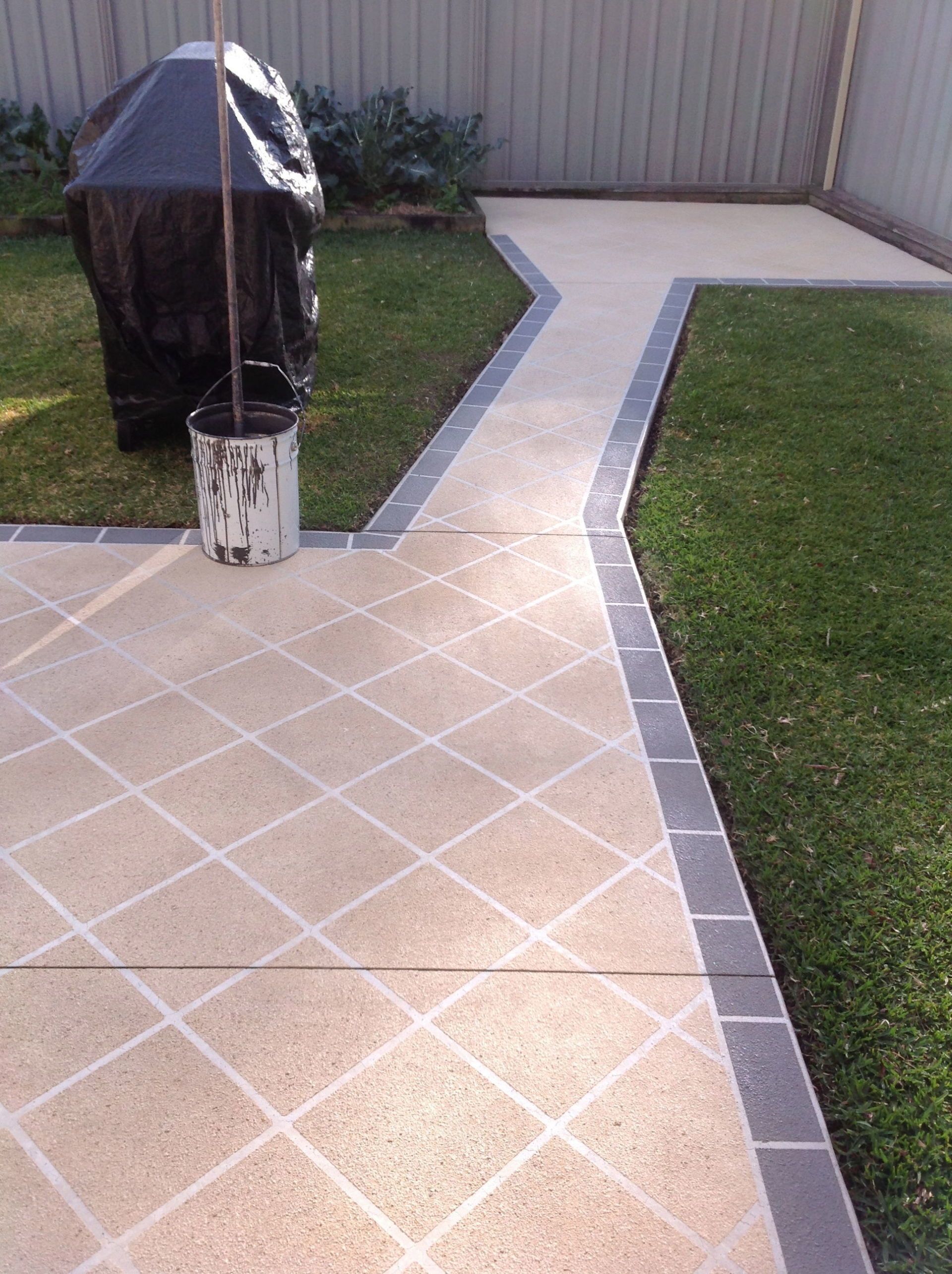 Gloss Concrete Sealing Before — Newcastle, NSW — Haitch’s Concrete Resurfacing