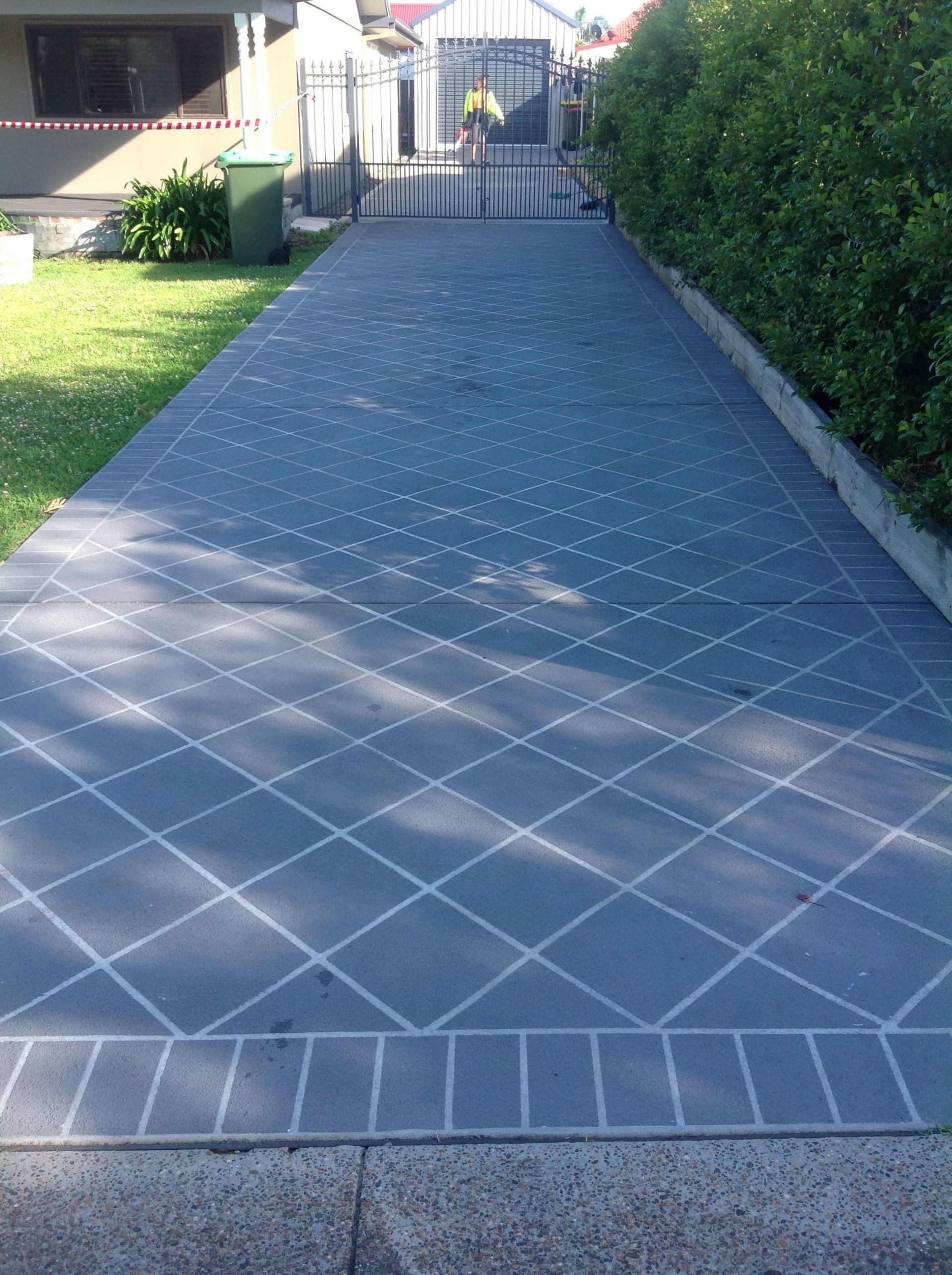 Decorative Sealer Before — Newcastle, NSW — Haitch’s Concrete Resurfacing