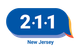 2-1-1 New Jersey logo in blue and orange speech bubble