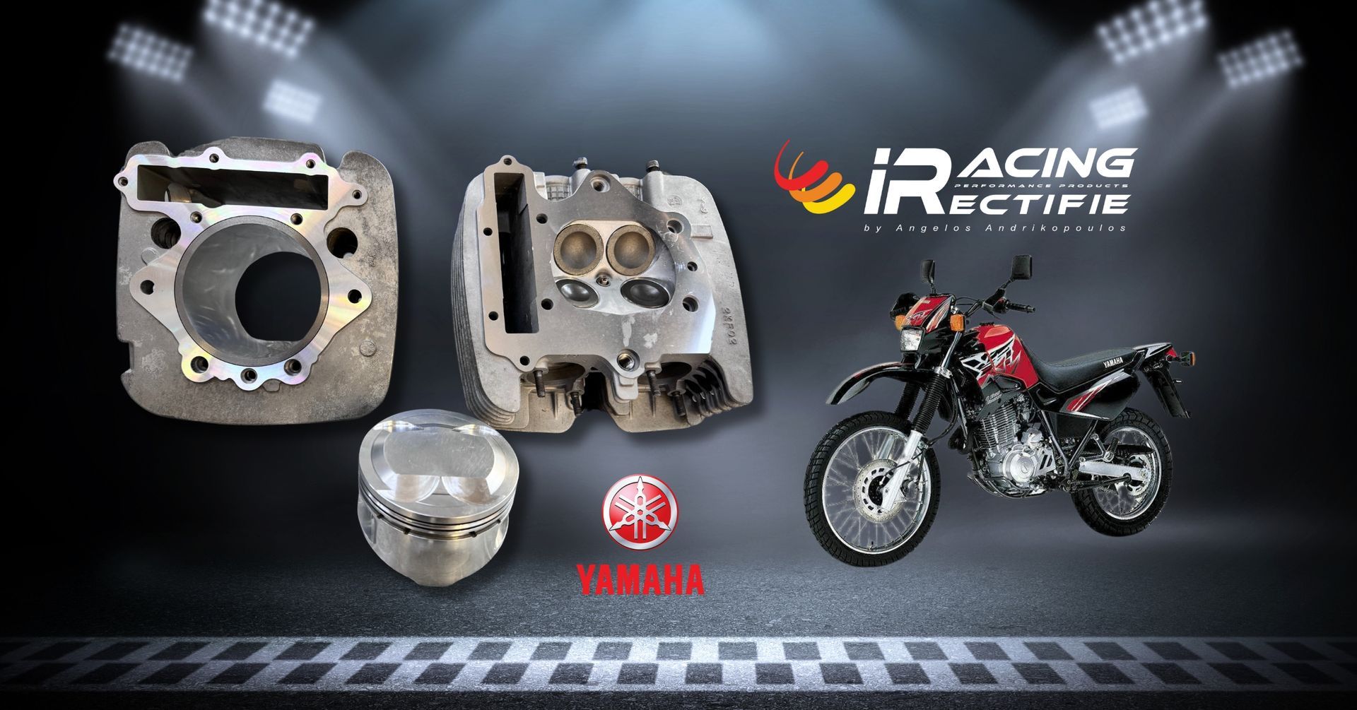 Yamaha XT 600cc η οποία περιλαμβάνει βαλβιδωμα στην κεφαλή +2 με βαλβίδες Docuro, πλ
