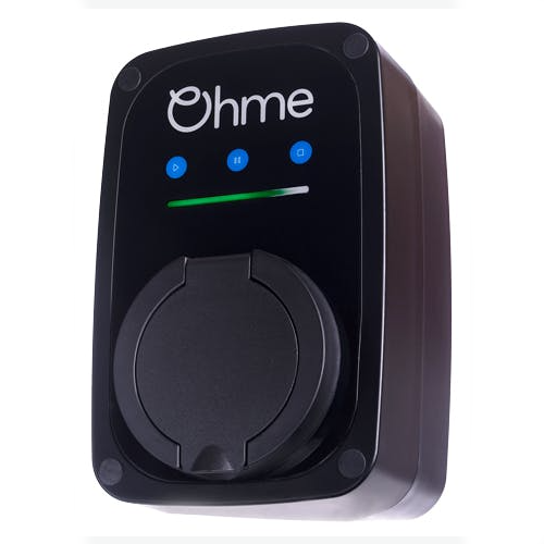 Ohme electric vehicle charger stock image