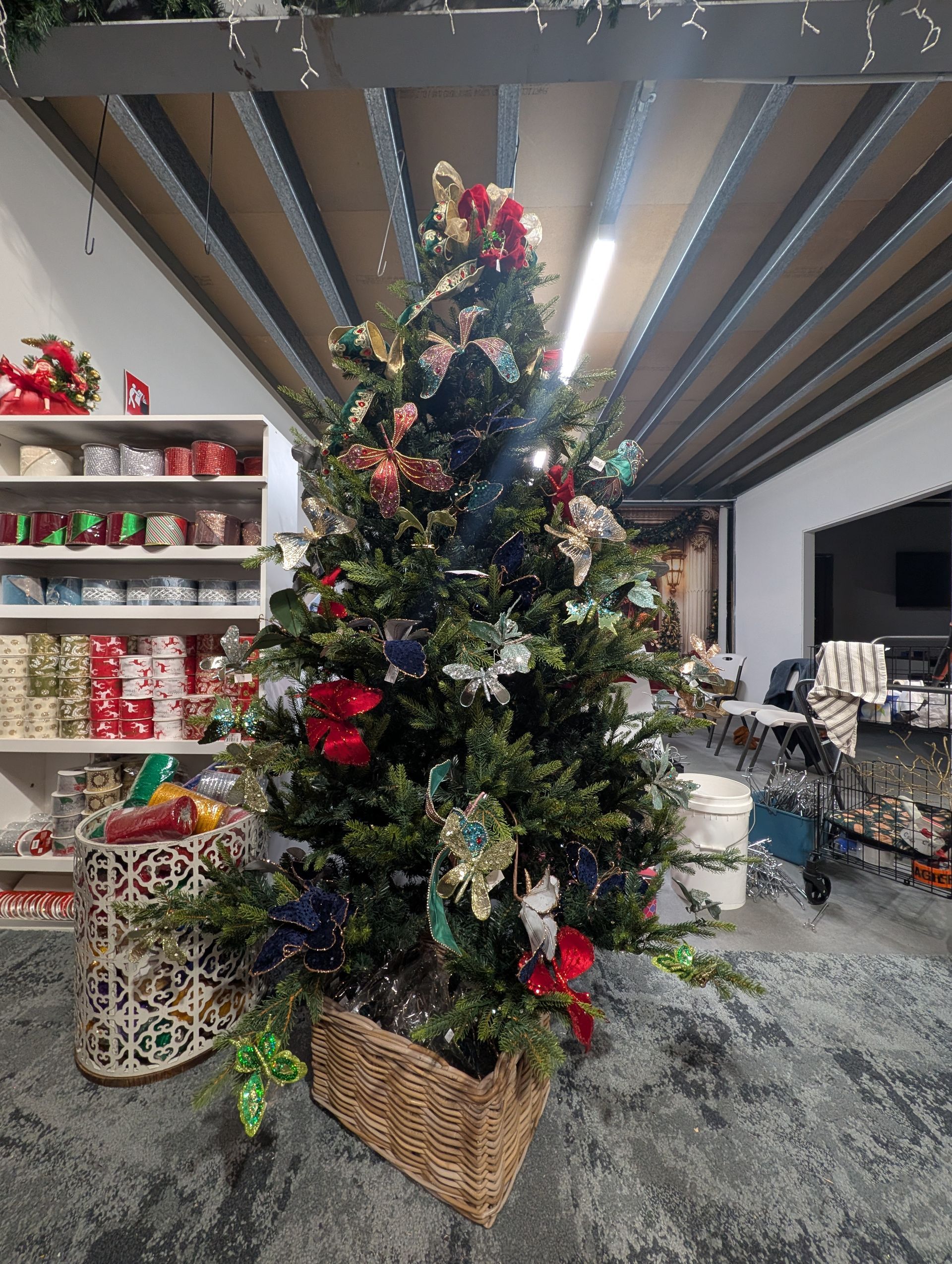 Decorated Christmas Tree in A Shop, Surrounded by Holiday Gifts — Jingle Bell Christmas In Casino, NSW
