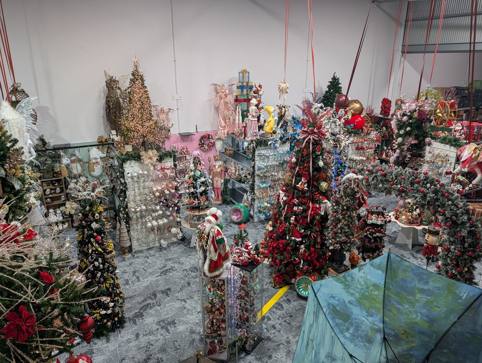 Snowy Holiday Display with Decorated Christmas Trees — Jingle Bell Christmas In Casino, NSW